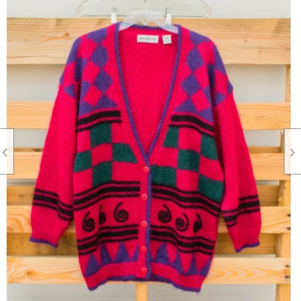 Colorful Geometric Women's Cardigan